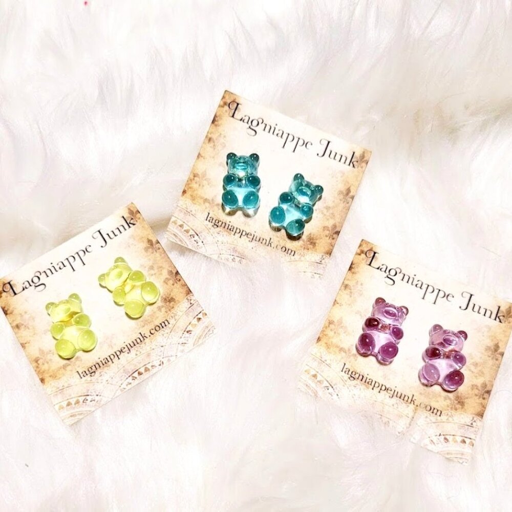 Gummy Bear Stud Earrings Earrings - Candy Jewelry